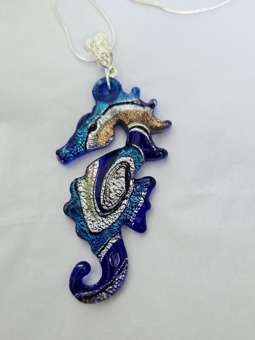 Glass Seahorse Lampwork Pendant NWT